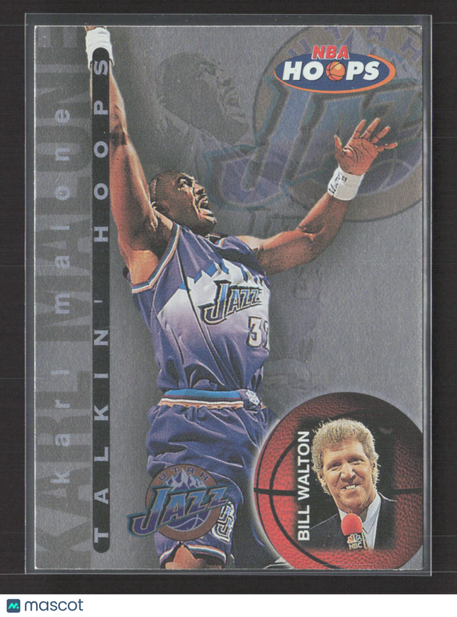 1997 SkyBox NBA Hoops Talkin' Hoops Bill Walton Karl Malone #27 of 30