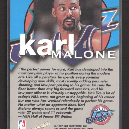 1997 SkyBox NBA Hoops Talkin' Hoops Bill Walton Karl Malone #27 of 30