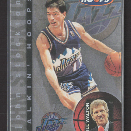 1997 SkyBox Hoops Talkin' Hoops Bill Walton John Stockton #26 of 30
