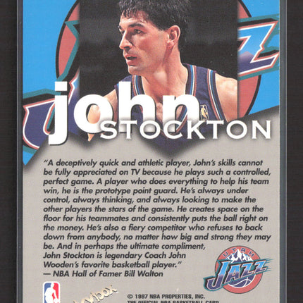 1997 SkyBox Hoops Talkin' Hoops Bill Walton John Stockton #26 of 30