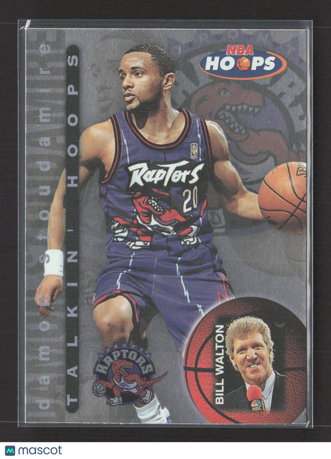 1997 SkyBox Hoops Talkin' Hoops Bill Walton Damon Stoudamire #25 of 30