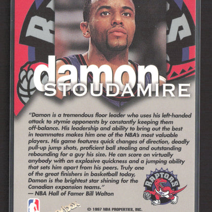 1997 SkyBox Hoops Talkin' Hoops Bill Walton Damon Stoudamire #25 of 30