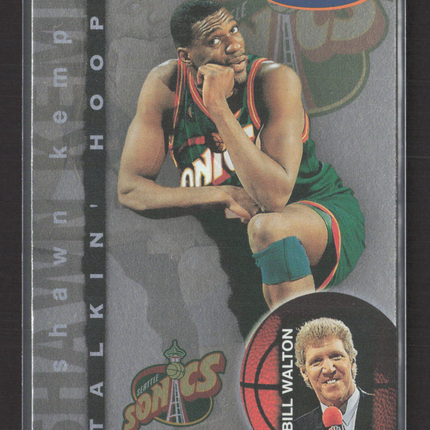1997 SkyBox NBA Hoops Talkin' Hoops Bill Walton Shawn Kemp #24 of 30