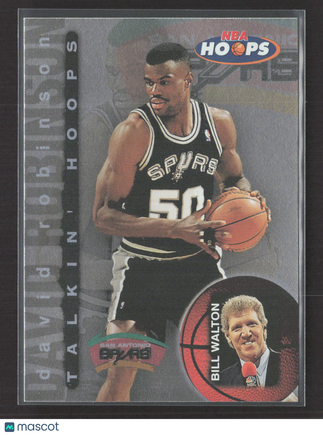 1997 SkyBox NBA Hoops Talkin' Hoops Bill Walton David Robinson #22 of 30