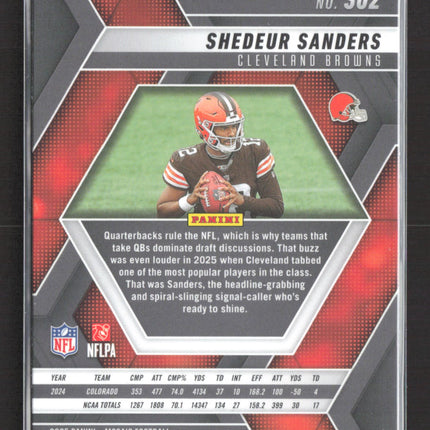 2025 Panini Mosaic Shedeur Sanders #302 RC