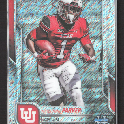 2024 Bowman Chrome University Wayshawn Parker #99 Shimmer 1st Bowman