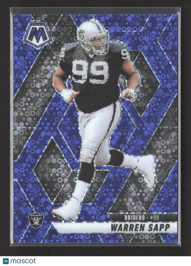2025 Panini Mosaic Prizm Warren Sapp #68 Blue Circles 05/99