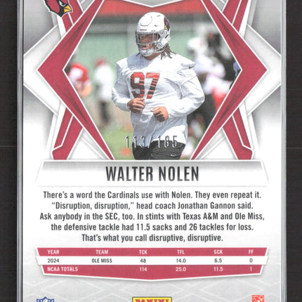 2025 Panini Phoenix Football Walter Nolen #203 Yellow 113/185 RC