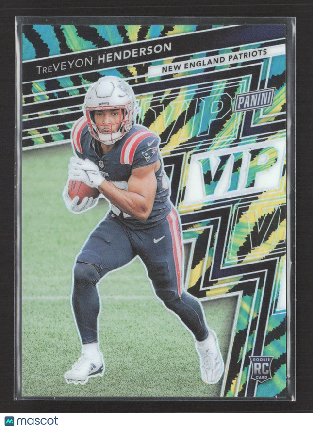 2025 Panini Prizm VIP TreVeyon Henderson #RC11 Baja Tiger Stripe RC