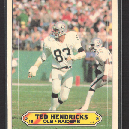 1983 Topps Ted Hendricks #16