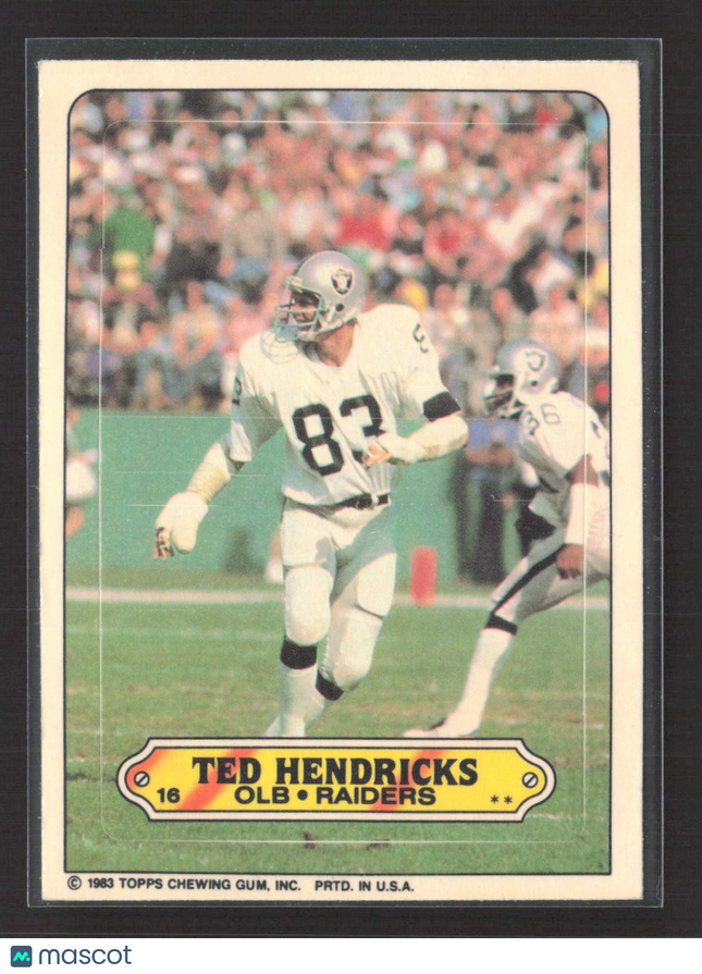 1983 Topps Ted Hendricks #16