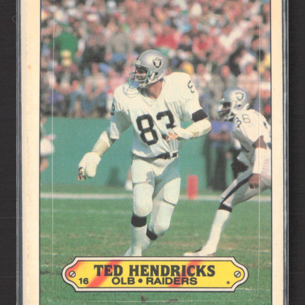 1983 Topps Ted Hendricks #16