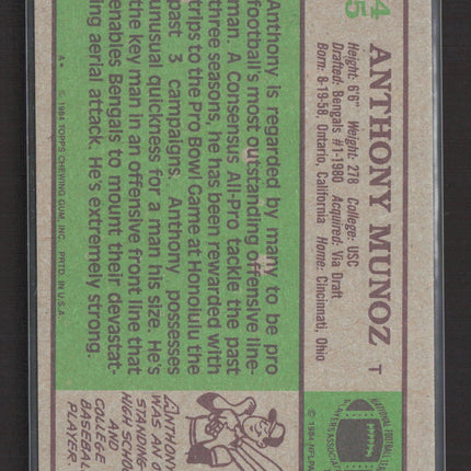 1984 Topps Anthony Munoz #45