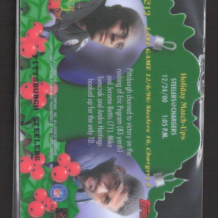 2000 Topps Gold Label Holiday Match-Ups Jeff Graham Plaxico Burress #C12