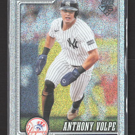 2026 Topps Series One Anthony Volpe #308 Silver Crackle Foil