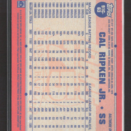 2026 Topps Chrome 75 Years of Baseball Cal Ripken Jr. #91C-63 Mojo