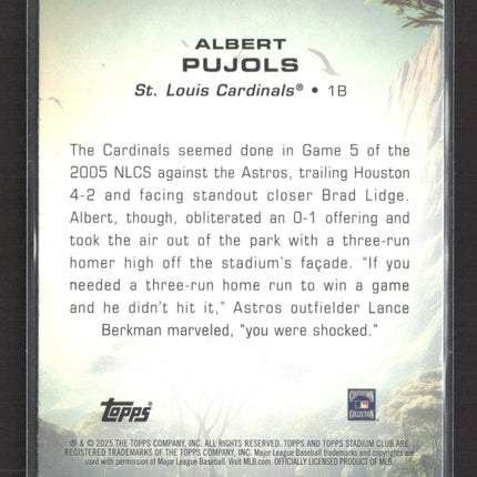 2025 Topps Stadium Club Savage Sluggers Albert Pujols #SS-10
