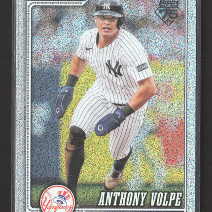 2026 Topps Series One Anthony Volpe #308 Silver Crackle Foil