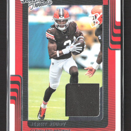 2025 Panini Donruss Threads Jerry Jeudy #DTH-JJY Jersey