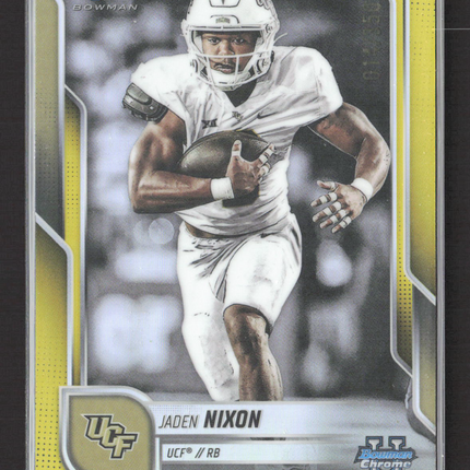 2025 Bowman Chrome Jaden Nixon #113 Yellow 1st Bowman /350