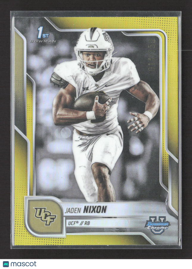 2025 Bowman Chrome Jaden Nixon #113 Yellow 1st Bowman /350