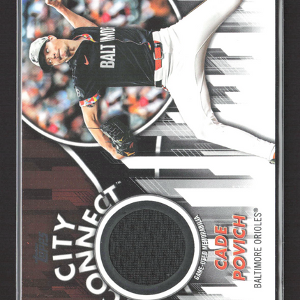 2026 Topps City Connect Cade Povich #CC-CP Jersey