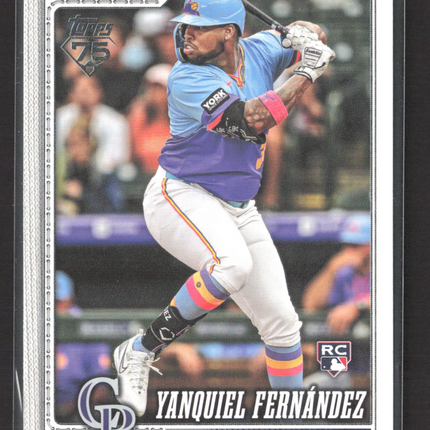 2026 Topps Series One Yanquiel Fernandez #116 RC