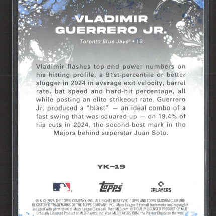 2025 Topps Stadium Club Yours For The Taking Vladimir Guerrero Jr. #YK-19