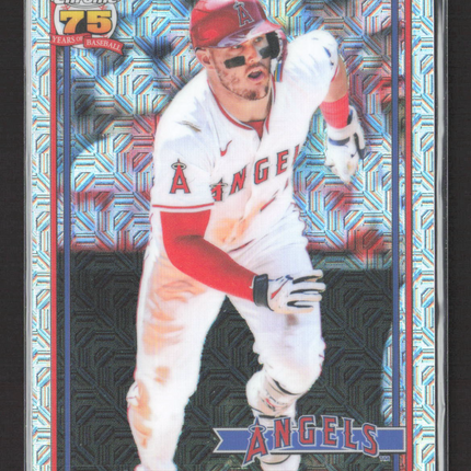 2023 Topps Chrome Silver Pack Mojo Refractor Mike Trout #91C-42