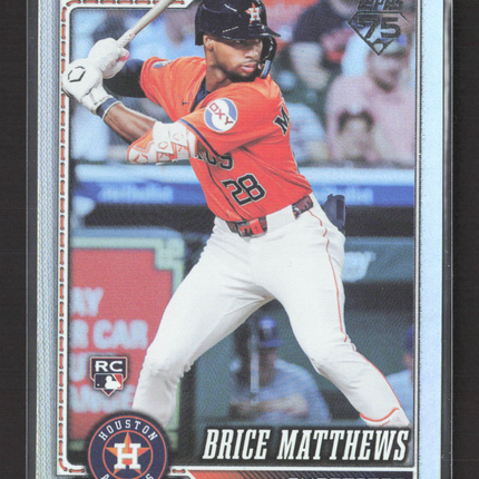 2026 Topps Series One Brice Matthews #132 RC Rainbow Foil