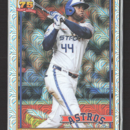 2024 Topps Chrome 75 Years of Baseball Yordan Alvarez #91C-50 Mojo Refractor