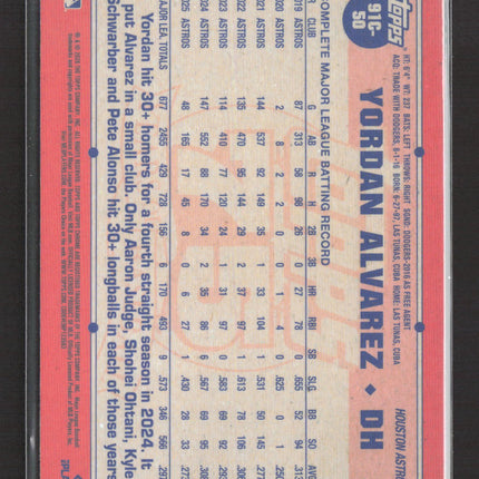 2024 Topps Chrome 75 Years of Baseball Yordan Alvarez #91C-50 Mojo Refractor