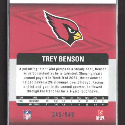 2025 Panini Revolution Trey Benson #40 Storm 249/549