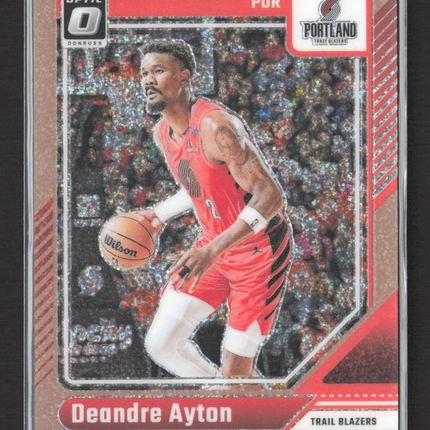 2025 Panini Donruss Optic Prizm Deandre Ayton #37 Glitter /99