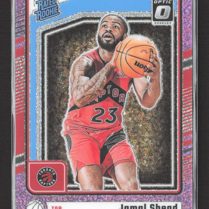 2025 Panini Donruss Optic Prizm Jamal Shead #296 Purple Glitter /275