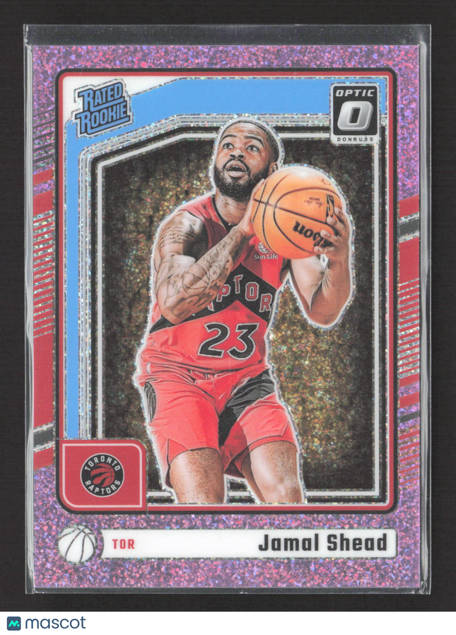 2025 Panini Donruss Optic Prizm Jamal Shead #296 Purple Glitter /275