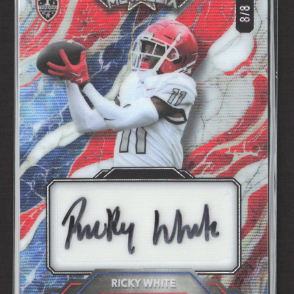 2023 Wild Card American Metallix Ricky White #WMM-RWA 8/8 Auto