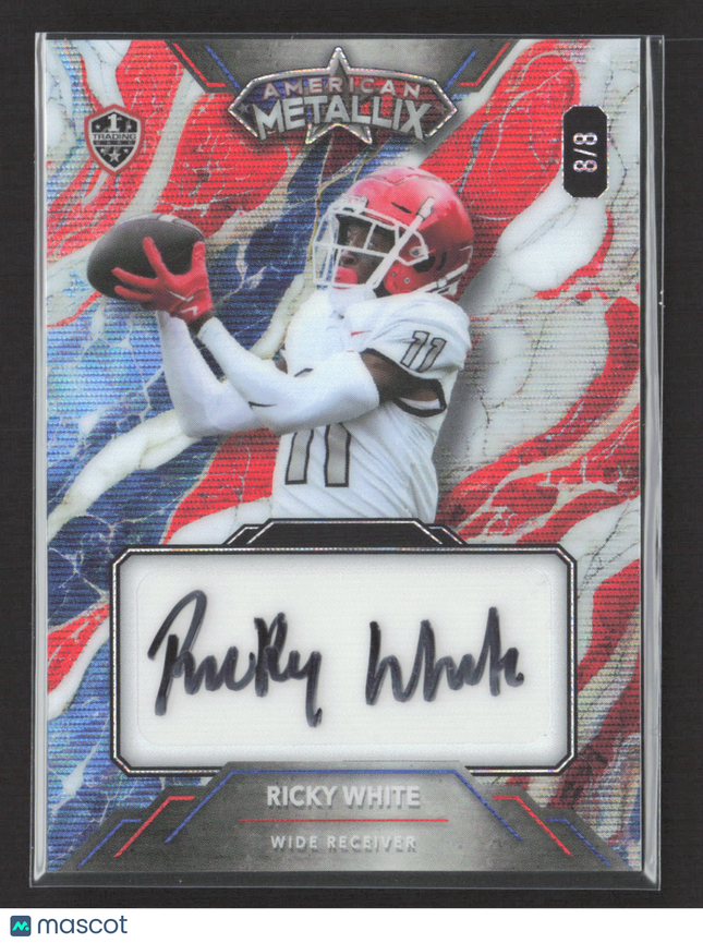 2023 Wild Card American Metallix Ricky White #WMM-RWA 8/8 Auto