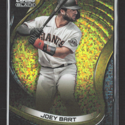 2022 Topps Chrome Black Joey Bart #47 Gold Mini-Diamond Refractor 49/50