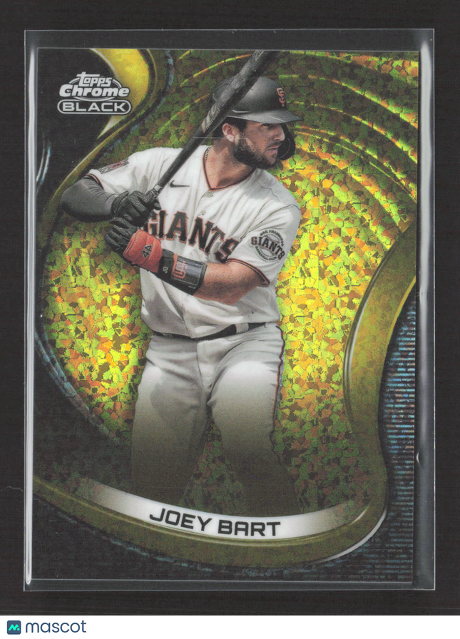 2022 Topps Chrome Black Joey Bart #47 Gold Mini-Diamond Refractor 49/50