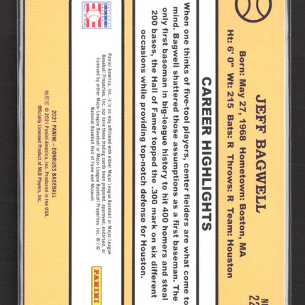 2021 Panini Donruss Baseball Jeff Bagwell #222 Pink Candy Cane 1384/2021