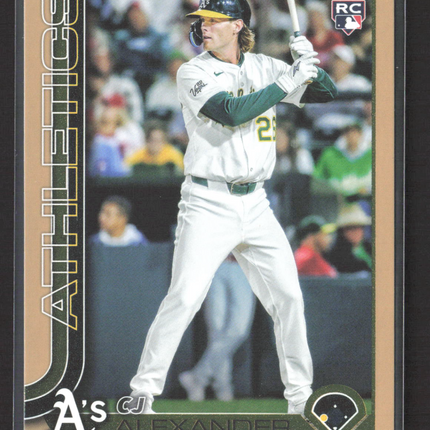 2025 Topps Update Series CJ Alexander #US143 Gold RC /2025
