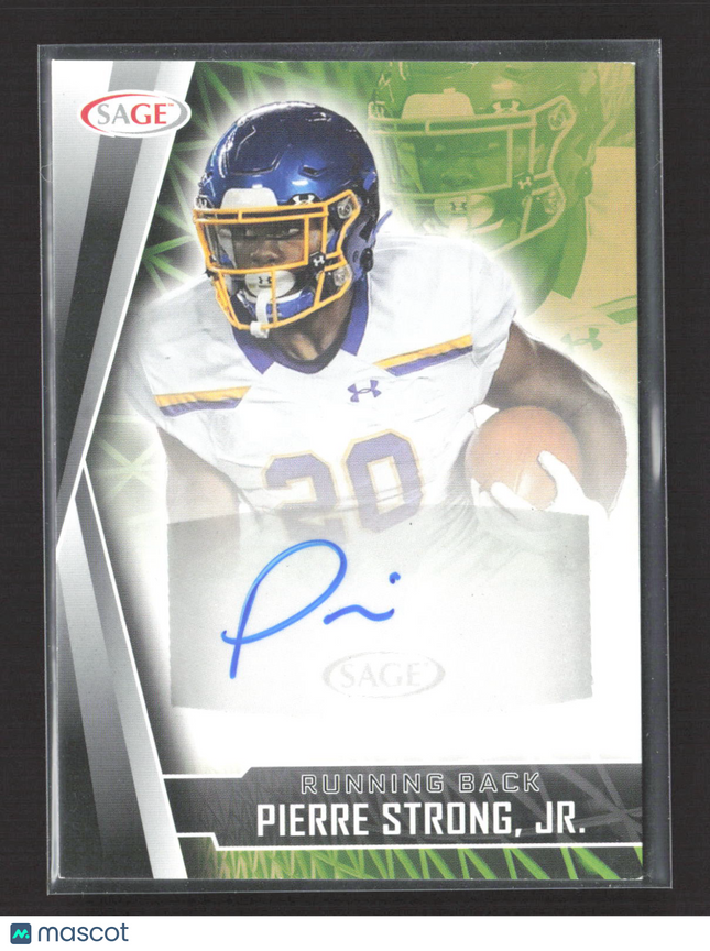 2022 SAGE Collectibles Pierre Strong, Jr. #A-PSJ Auto