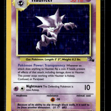 Pokemon 1999 Fossil Haunter #6/62