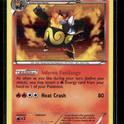Pokemon 2011 Black & White Emboar #BW21