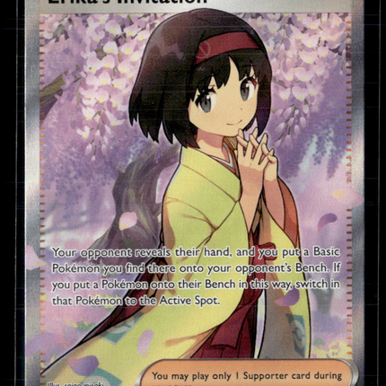 Pokemon 2023 Scarlet & Violet 151 Erika's Invitation FA #196/165