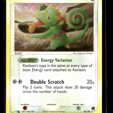 Pokemon 2003 EX Sandstorm Kecleon #18/100