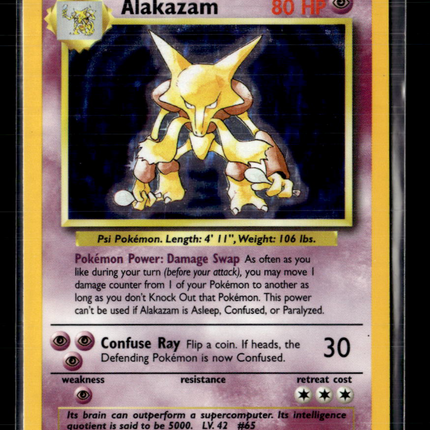 Pokemon 1999 Base Set Alakazam #1/102