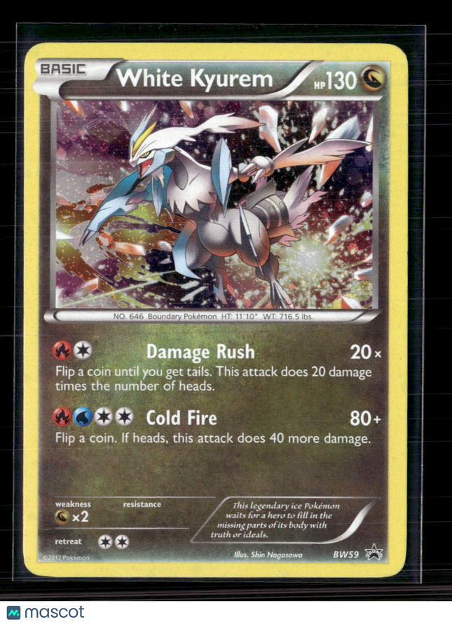 Pokemon 2012 Black & White Promos White Kyurem #BW59