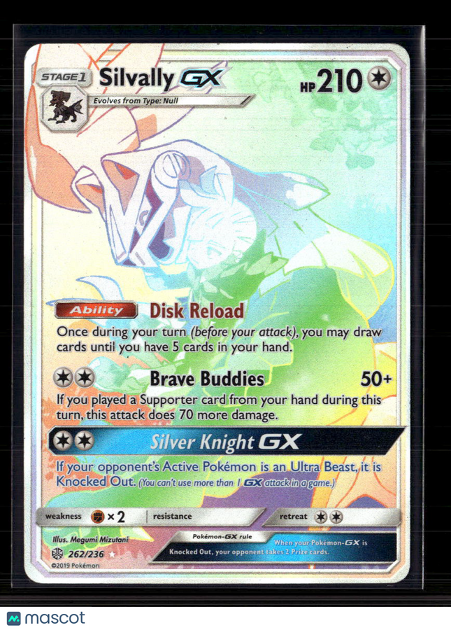 Pokemon 2019 Cosmic Eclipse Silvally GX SR HR #262/236